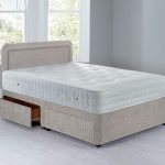 Lucia Platform Top Divan Set – 4 Drawer Grace Linen (Natural)
