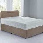 Lucia Sprung Edge Divan Set – 0 Drawer Chenille Mink