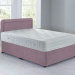 Lucia Sprung Edge Divan Set – 0 Drawer Chenille Lavender