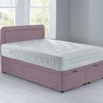 Lucia Front Opening Divan Set – Ottoman Chenille Lavender