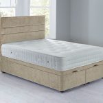 Havana Front Opening Divan Set – Ottoman Crushed Velvet Pearl