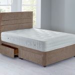 Havana Sprung Edge Divan Set – 4 Drawer Chenille Mink