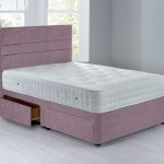 Havana Platform Top Divan Set – 4 Drawer Chenille Lavender