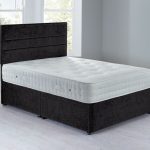 Havana Platform Top Divan Set – 0 Drawer Chenille Charcoal Grey