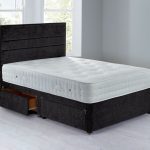 Havana Sprung Edge Divan Set – 4 Drawer Chenille Charcoal