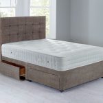 Cuba Platform Top Divan Set – 4 Drawer Grace Taupe (Brown)
