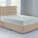 Cuba Platform Top Divan Set – 2 Drawer Chenille Shell