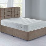 Cuba Sprung Edge Divan Set – 0 Drawer Chenille Mink
