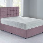Cuba Sprung Edge Divan Set – 0 Drawer Chenille Lavender