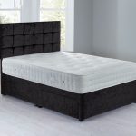 Cuba Platform Top Divan Set – 2 Drawer Chenille Charcoal