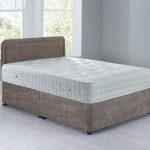 Lucia Sprung Edge Divan Set – 0 Drawer Grace Taupe (Brown)