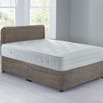Lucia Platform Top Divan Set – 2 Drawer Grace Taupe (Brown)