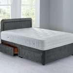 Lucia Sprung Edge Divan Set – 4 Drawer Grace Pewter