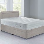 Lucia Platform Top Divan Set – 2 Drawer Grace Linen (Natural)