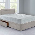 Lucia Sprung Edge Divan Set – 4 Drawer Grace Linen (Natural)