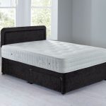 Lucia Sprung Edge Divan Set – 2 Drawer Chenille Charcoal