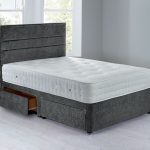 Havana Platform Top Divan Set – 4 Drawer Grace Pewter