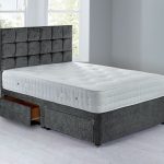 Cuba Sprung Edge Divan Set – 4 Drawer Grace Pewter