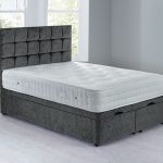 Cuba Front Opening Divan Set – Ottoman Grace Pewter
