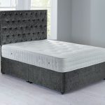 Shenice Platform Top Divan Set – 0 Drawer Grace Pewter Grey