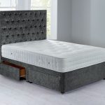 Shenice Platform Top Divan Set – 4 Drawer Grace Pewter (Grey)