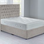 Shenice Sprung Edge Divan Set – 0 Drawer Grace Linen (Natural)