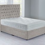 Shenice Platform Top Divan Set – 2 Drawer Grace Linen (Natural)