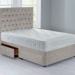 Shenice Sprung Edge Divan Set – 4 Drawer Grace Linen (Natural)