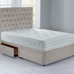 Shenice Platform Top Divan Set – 4 Drawer Grace Linen (Natural)