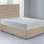 Shenice Sprung Edge Divan Set – 2 Drawer Chenille Shell
