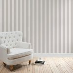 Heritage Grey Stripe Wallpaper Grey