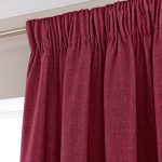 Vermont Red Pencil Pleat Curtains Red
