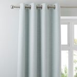 Vermont Seafoam Eyelet Curtains Seafoam (Blue)