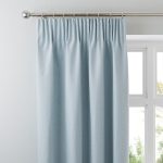 Hayden Duck-Egg Pencil Pleat Curtains Duck Egg (Blue)