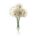 Dorma Hydrangeas in Goblet Vase Cream