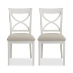 Blakely Cotton Pair of Dining Chairs Cotton (Grey)