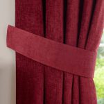 Chenille Wine Tiebacks Dark Red