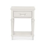 Sophia Grey 1 Drawer Bedside Table Grey