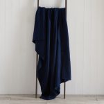 Chunky Knit Breckon Navy Throw Navy (Blue)