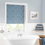 Blue Fish Daylight Moisture Resistant Roller Blind Blue