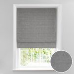 Glimmer Silver Lined Roman Blind Silver