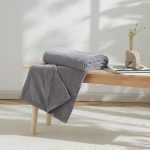 Chenille Grey Throw Grey
