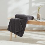 Chenille Charcoal Throw Charcoal