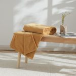 Chenille Ochre Throw Ochre