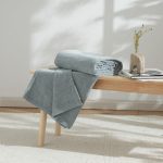 Chenille Duck Egg Throw Duck Egg (Blue)