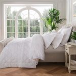 Dorma Fern White Bedspread White