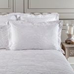 Dorma Fern White Oxford Pillowcase White