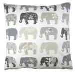 Anais Grey Elephant Cushion Cover Grey