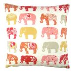 Anais Orange Elephant Cushion Cover Orange