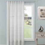 Glisten Natural Hidden Tab Single Voile Panel Natural